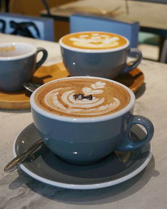 Truffle hazelnut latte from Devon Cafe Jakarta