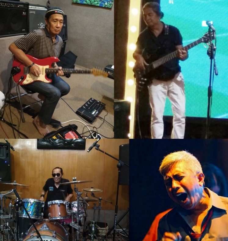 Elpamas reunited for a concert over the weekend in Malang, East Java, bringing together members Didik Sucahyo, Dullahgowi, Tony and Didik Kompol.