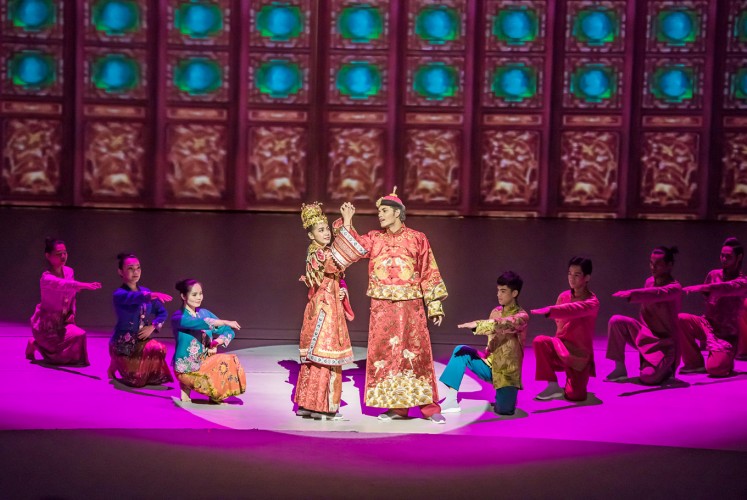 Eternal love: The Peranakan marriage scene also includes audience participation.