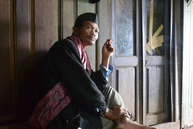Markodi, a community elder in Butuh village, Kaliangkrik believes smoking is not harmful and instead heals, as his ancestors taught him. 