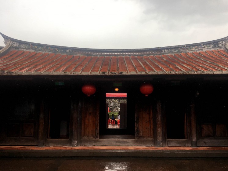 The entrance to the main hall of the Lin An Tai House and Historical Museum.