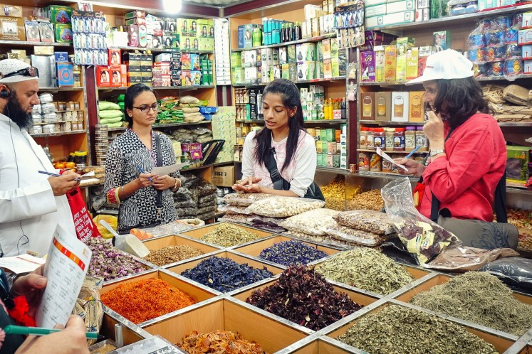Arva Ahmed exploring Dubai’s food culture.