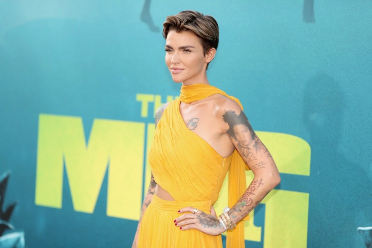 Ruby Rose attends Warner Bros. Pictures And Gravity Pictures' Premiere of 'The Meg' at TCL Chinese Theatre IMAX on August 6, 2018 in Hollywood, California.