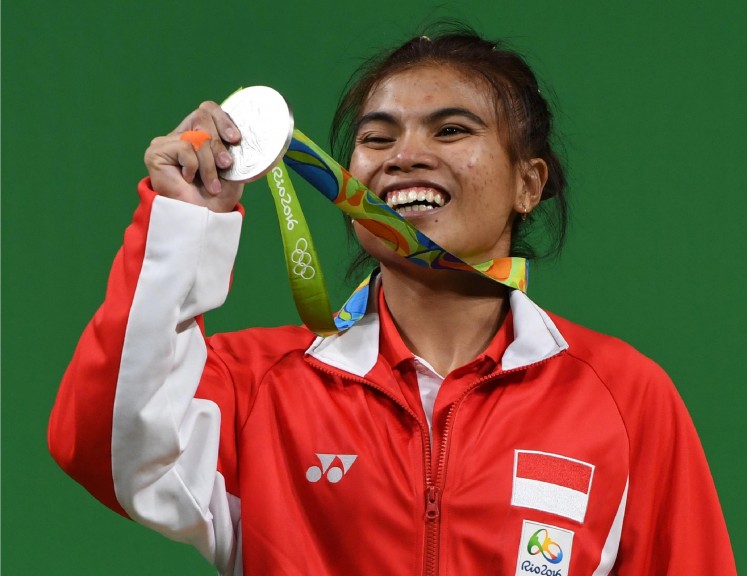 Sri Wahyuni Agustiani lifted 192 kilograms in total at the Rio Olympics, an improvement over the 187 kg she lifted at the Incheon Asian Games. 