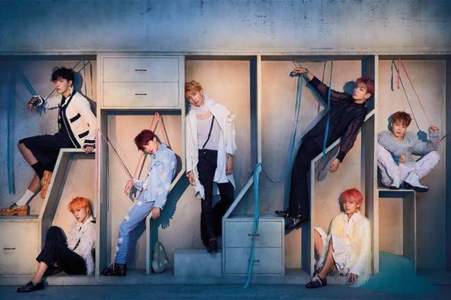 'E' group photo of BTS from upcoming repackaged album 'Love Yourself: Answer'.