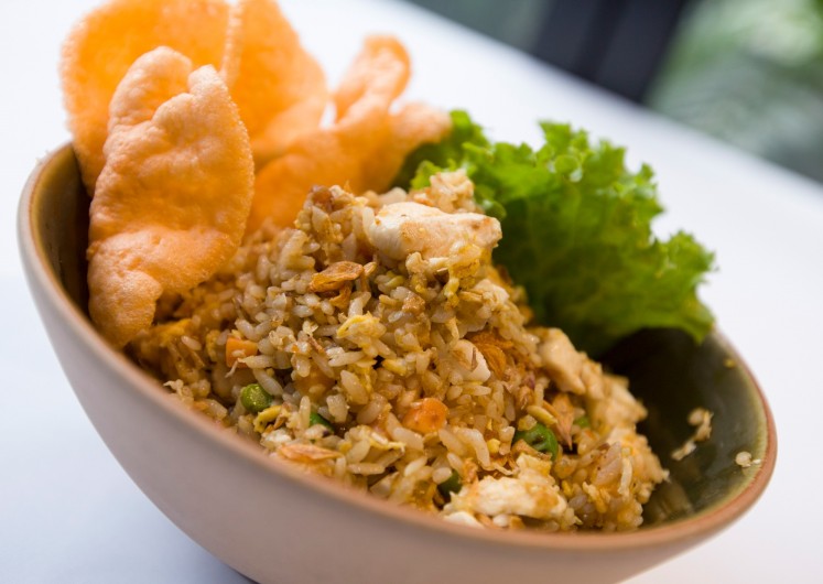 Plataran's 'nasi goreng kecombrang' (fried rice with ginger)