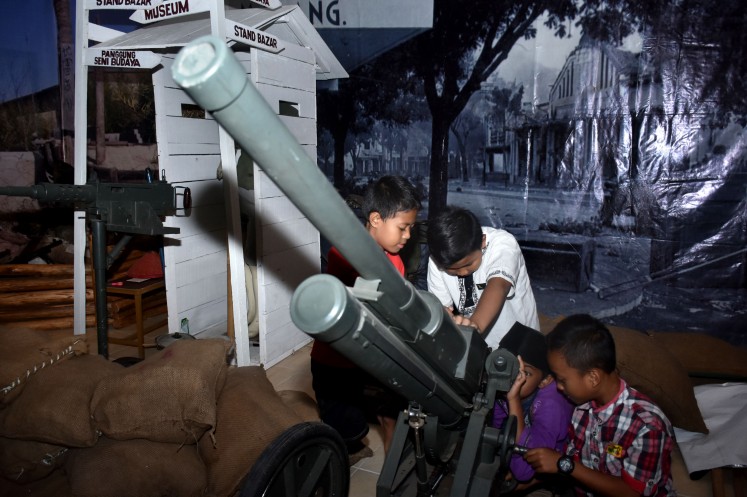 The museum displays historical items owned by members of reenactor community who live around the area.