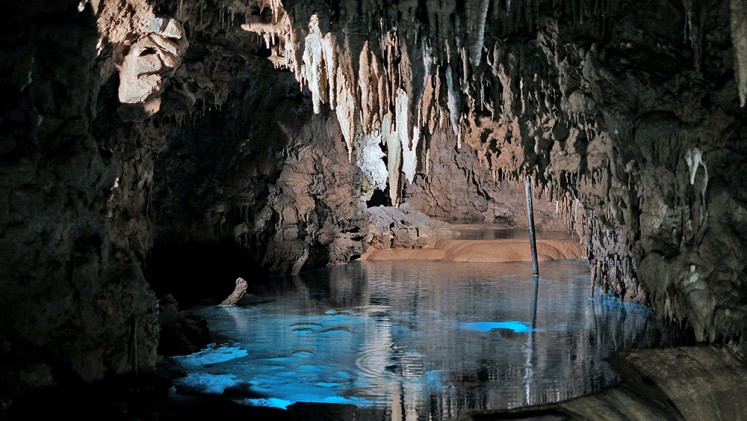 Naturally lit: The Gyokusendo Cave offers exotic yet natural illumination that captivates anyone who visits it.