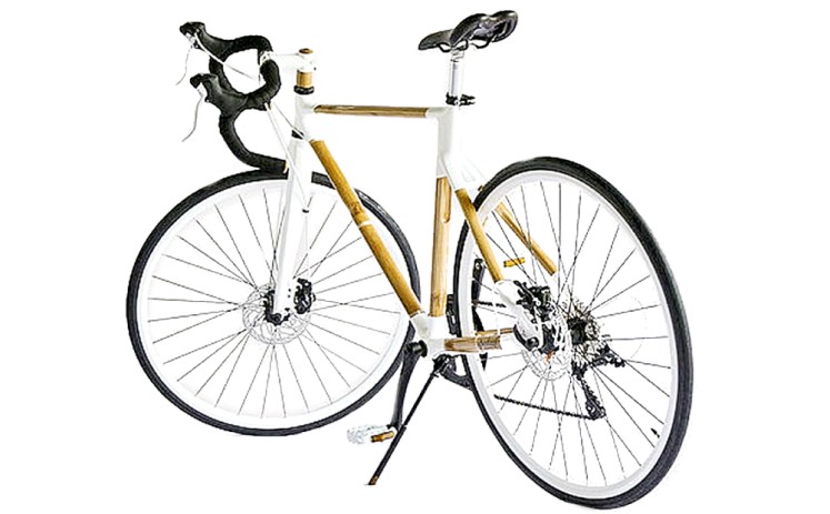 A Spedagi bamboo bicycle. 