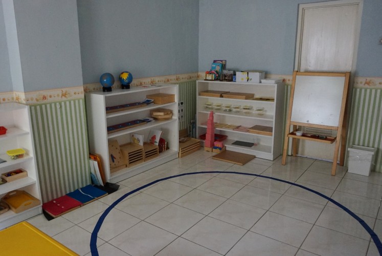 Preschool classroom at LittleBee Montessori School and Daycare.