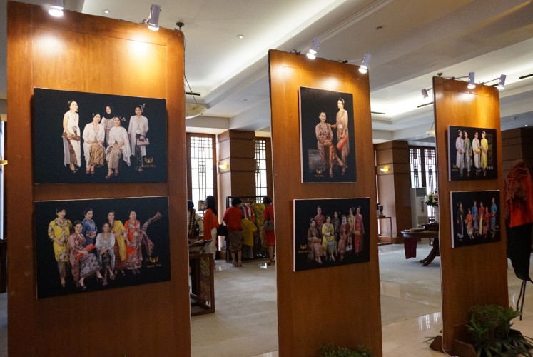 Some of the photos displayed at the exhibition as part of 'My Priceless Heritage - Batik, Identity & Legacy' event on Saturday, October 13, 2018 at Grha Bimasena, South Jakarta.