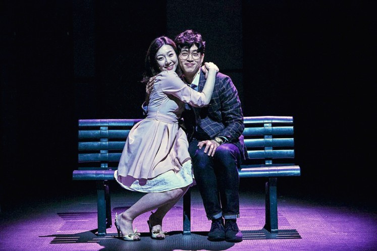 Together: A scene from Finding Mr. Destiny, one of the most popular musicals shown in Daehak-ro in Seoul.