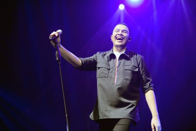 Cool down: Indonesian singer Tulus brings a milder form of entertainment during the Spotify On Stage concert. 