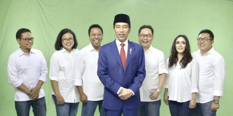 Jokowi made a surprise appearance at a music video with a band hailing from Yogyakarta.