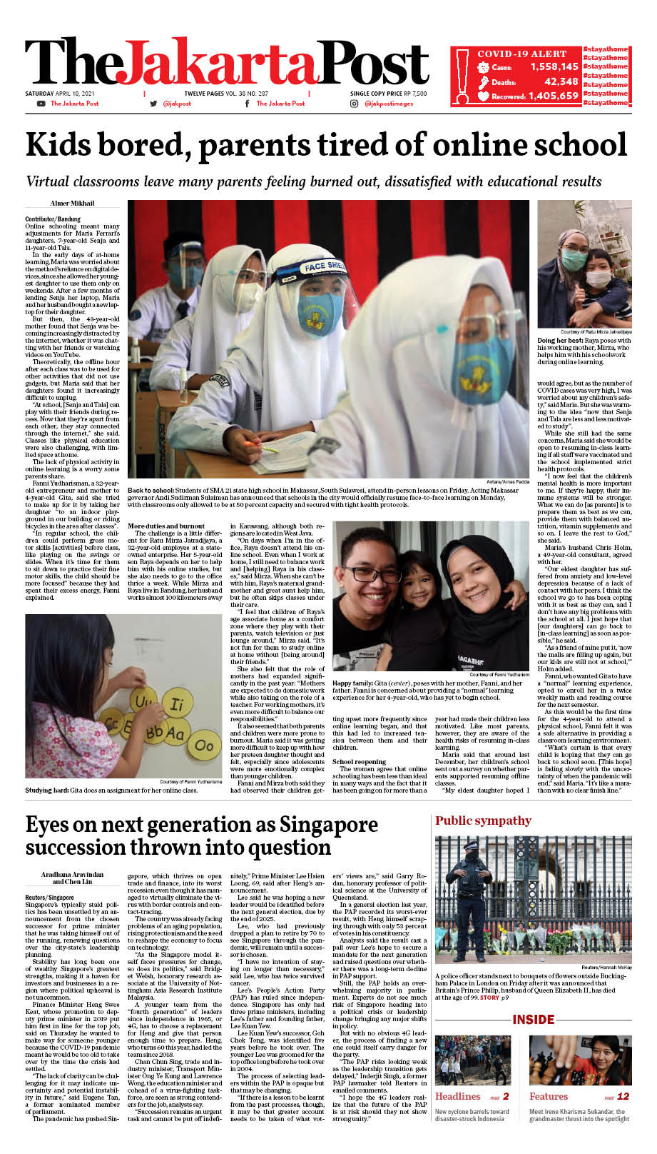 Frontpage Sat April The Jakarta Post