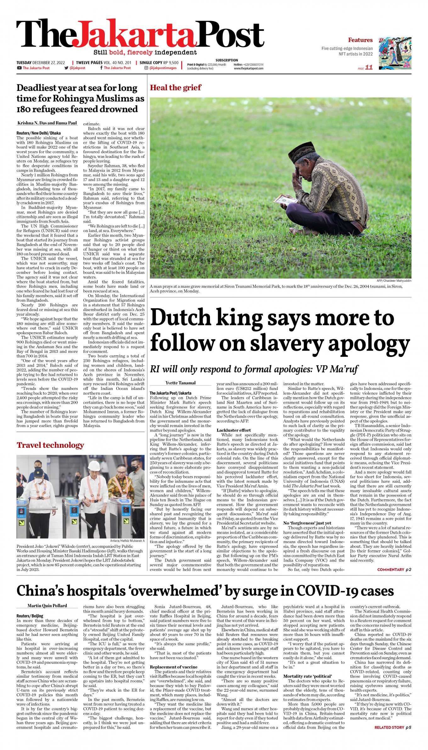 Frontpage Tue December 27 2022 The Jakarta Post