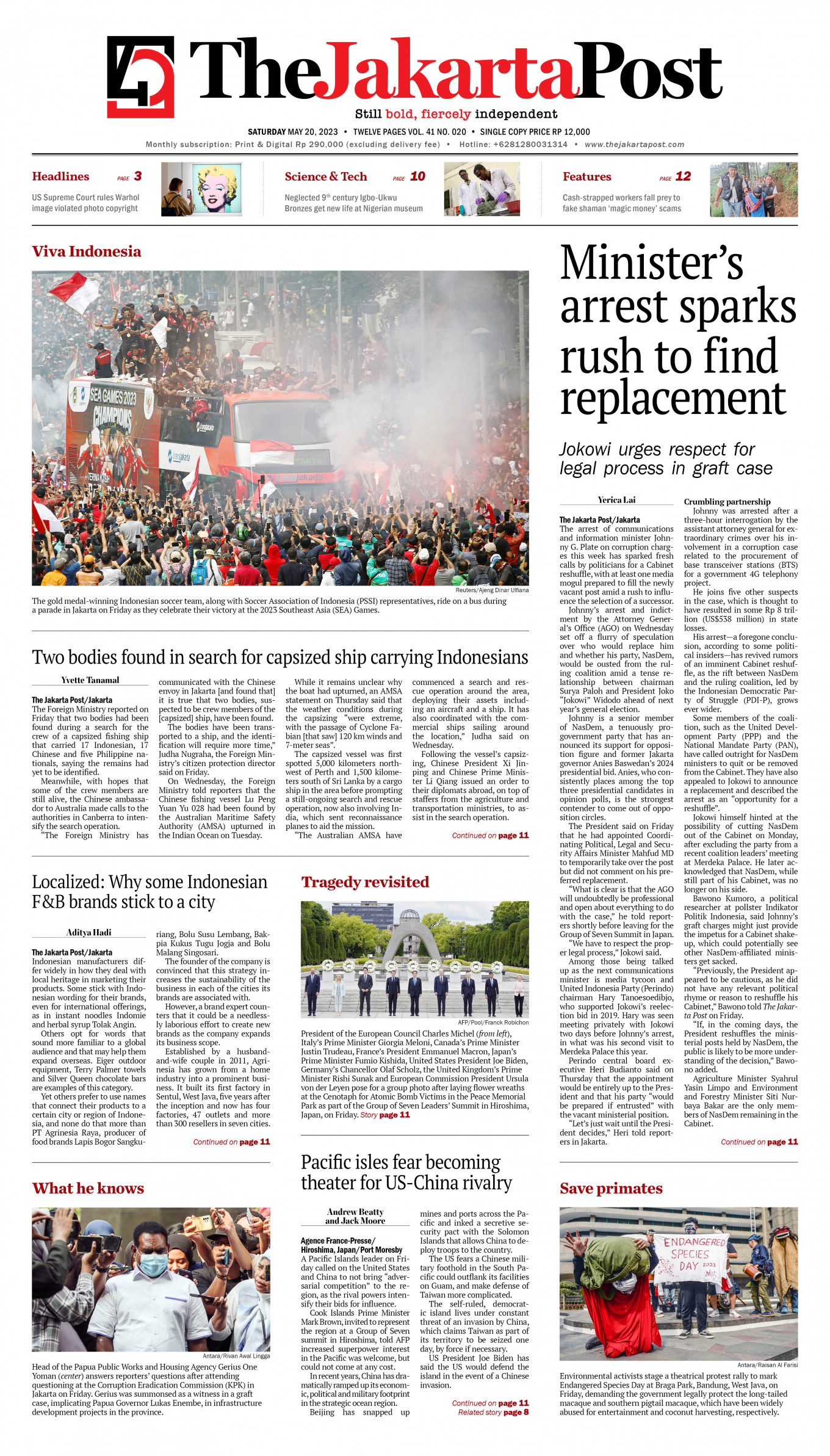 Frontpage Sat May The Jakarta Post