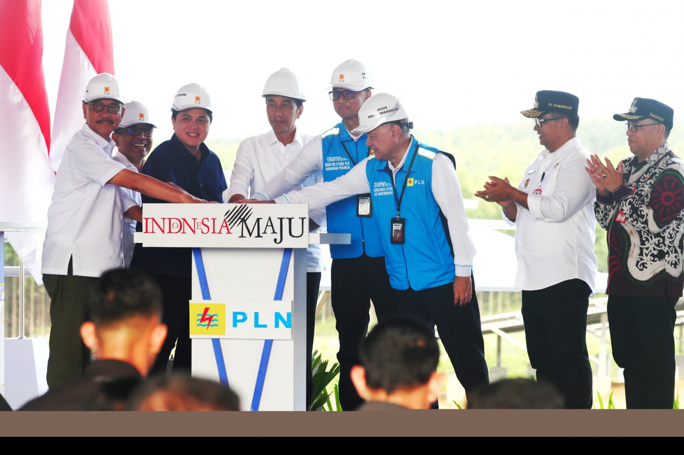 President Jokowi Breaks Ground For PLN PLTS 50 MW Construction In IKN