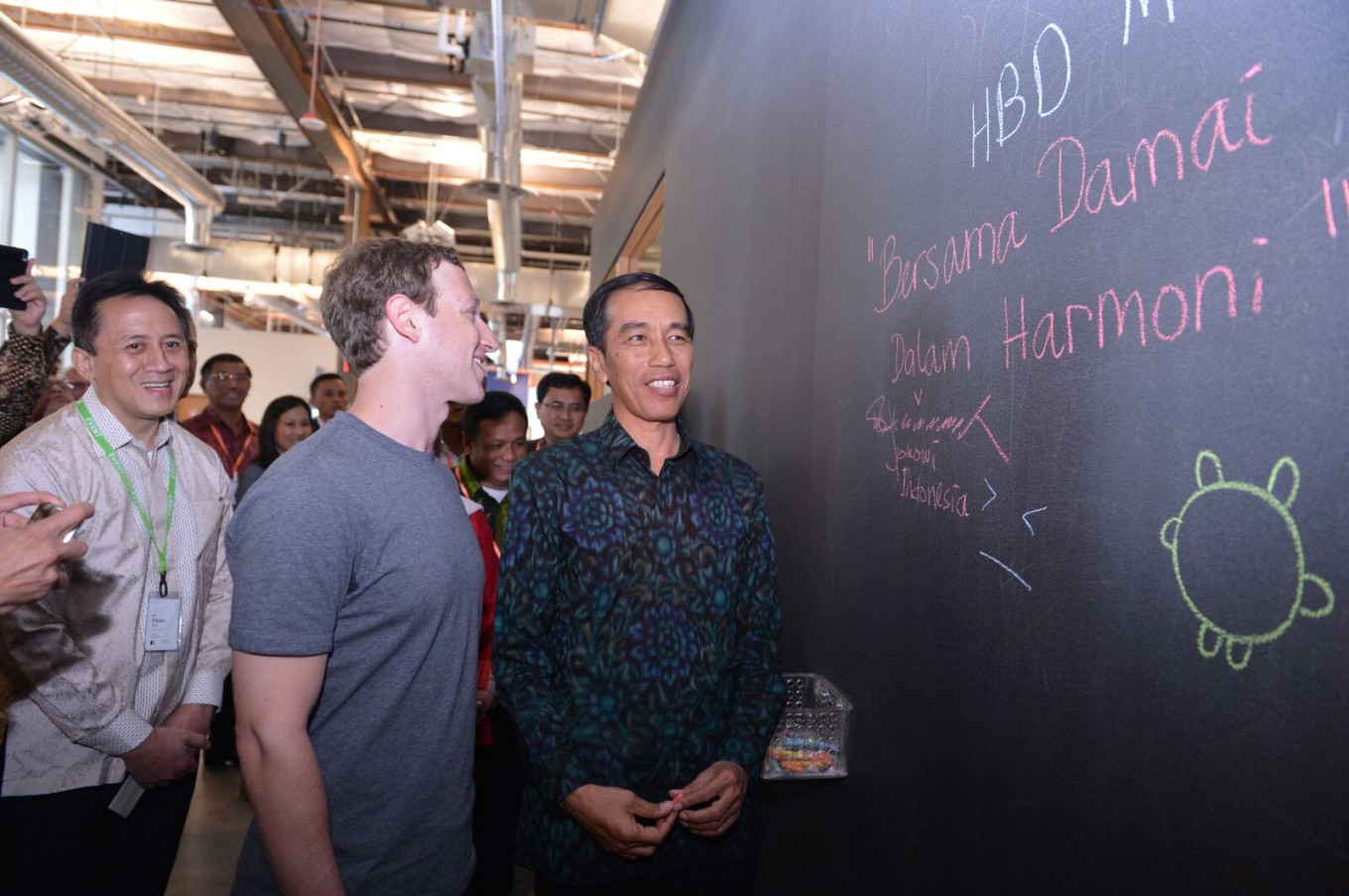 Let S Spread Peace Jokowi Urges Facebook National The Jakarta Post