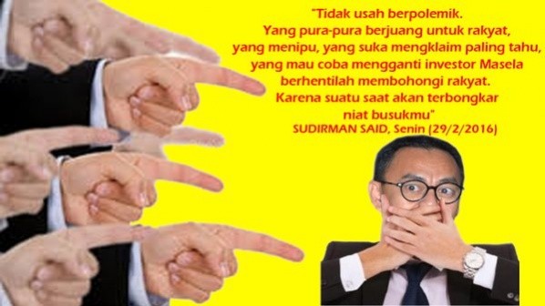 A meme about Mineral Resources Minister Sudirman Said shared on the Twitter account of Coordinating Maritime Affairs Minister Rizal Ramli has grabbed public attention.