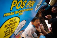 Rubella-measles vaccination rate low in Bekasi