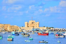 Alexandria Egypt Harbor Qaitbay Castle