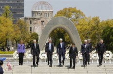 G-7 foreign ministers push nuclear disarmament in Hiroshima