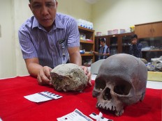 Ancient human skull discovered in Sangiran