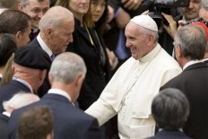 At the Vatican, Biden calls for global commitment to cancer