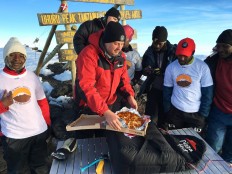 What do you tip pizza delivery guy atop Mt. Kilimanjaro? 