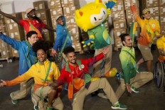 Olympic uniforms: Colorful in shades of red, yellow and blue 