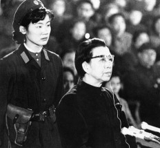 FILE -  In this file photo taken Dec. 5, 1980, Mao Zedong’s widow Jiang Qing sits in the defendant’s box during her trial for various crimes committed during China’s violent 1966-76 Cultural Revolution. Jiang claimed she was being scapegoated for implementing Mao’s directives that resulted in the persecution of millions. AP Photo File
