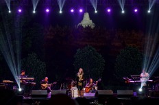 Krakatau brings back the jazz of the 1980s as Krakatau Reunion during the Borobudur Jazz Festival 2016. JP/ Tarko Sudiarno