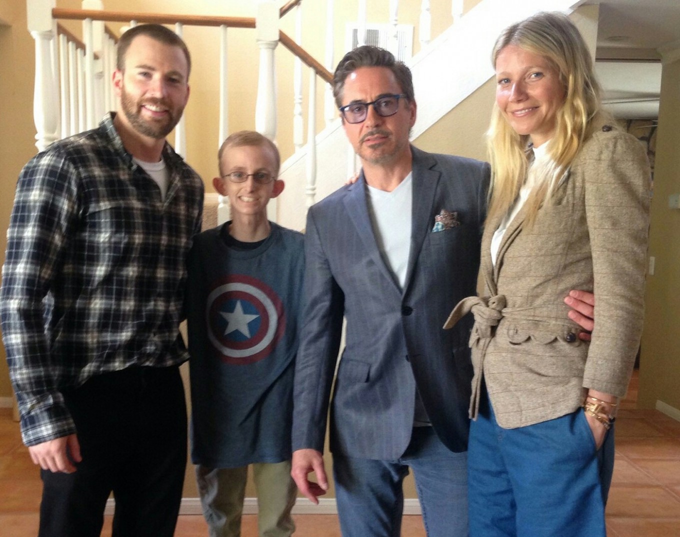 The Avengers heed call to visit teen battling cancer 