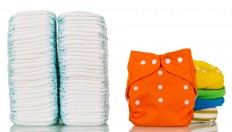 Cloth diapers are slowly making a comeback.