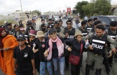 Cambodian police set to block march by opposition