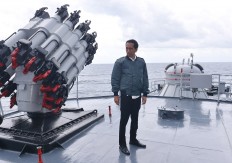 Jokowi wants upgrade of maritime defense