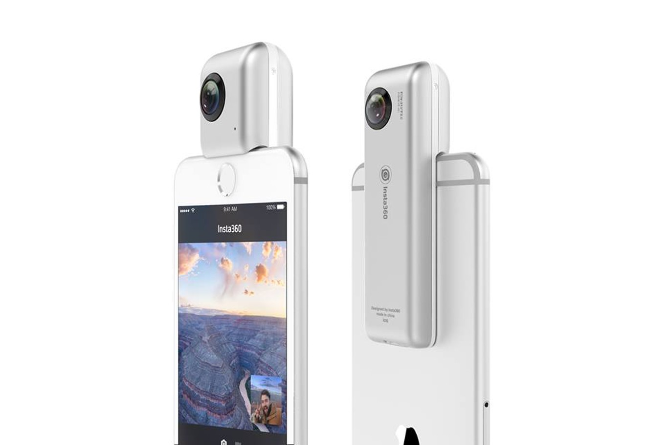 Insta360 Nano is compatible with iPhone 6 or 6 Plus and iPhone 6s or 6s Plus.