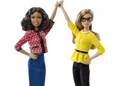 The newly released US President Barbie and US Vice President Barbie showcase diversity in body shape, hair and skin color.