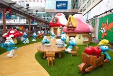 It's time to visit Smurf village