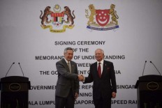 Malaysia, Singapore sign iconic high-speed rail MOU