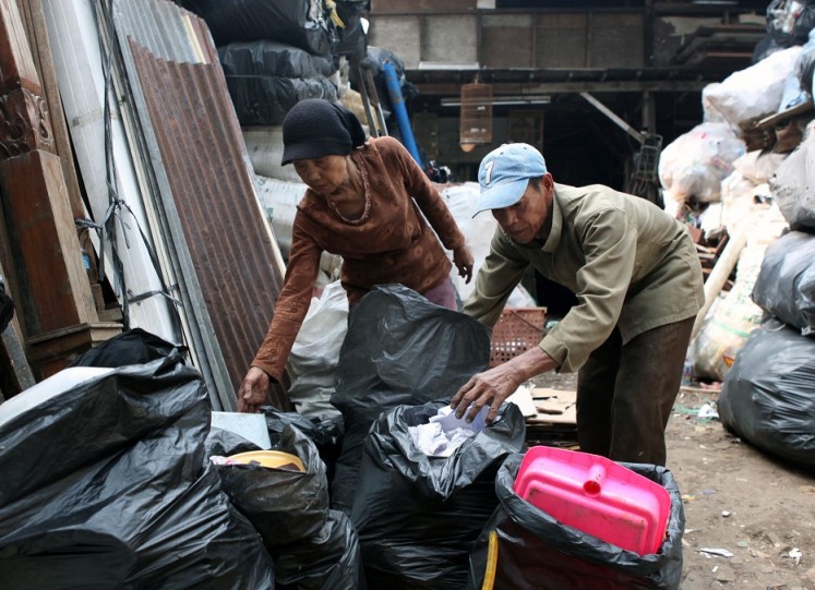 The IPR’s Ahmad said the government should make the work of about 25,000 scavengers across Greater Jakarta easier so they could send more plastic waste for the industry to recycle.