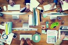 Illustrative photo of work at a start-up company