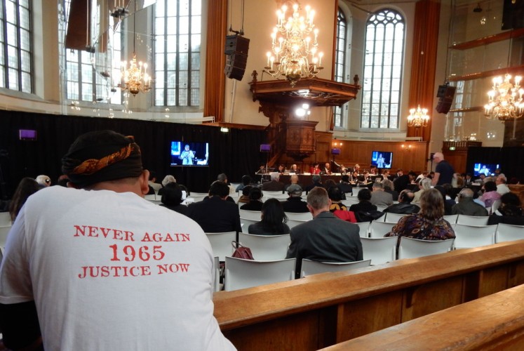 The International People's Tribunal (IPT) on 1965 crimes against humanity in Indonesia is held in the Nieuwe Kerk in The Hague, the Netherlands, on Nov. 10 to 13.