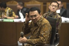 Ahok testifies against city councilor on reclamation graft