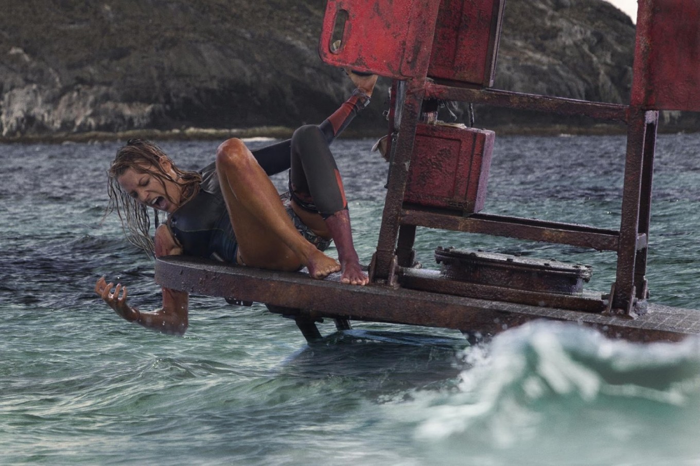 "The Shallows" features Blake Lively as Nancy Adams, a med-school student who recently lost her mother to  an illness.  