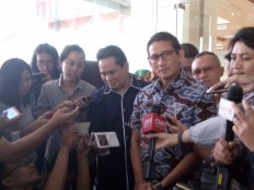 Hopeful Sandiaga Uno meets Ahok at City Hall