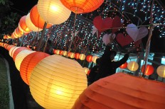 Independence Day celebrated with colourful lanterns in Surakarta