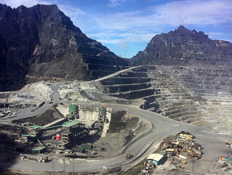 A vehicle passes through gold and copper miner PT Freeport Indonesia’s (PTFI) mining area in Grasberg, Mimika, Papua.