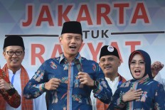 1, 2, 3: The order is Agus, Ahok, Anies 